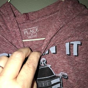 Children’s Place hooded long sleeve tee